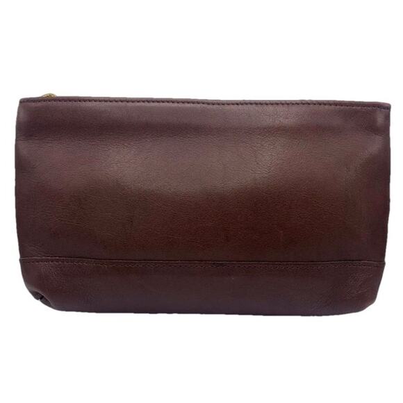 Vintage COACH Mahogany Cosmetic Case Make Up Pouch - Picture 1 of 12